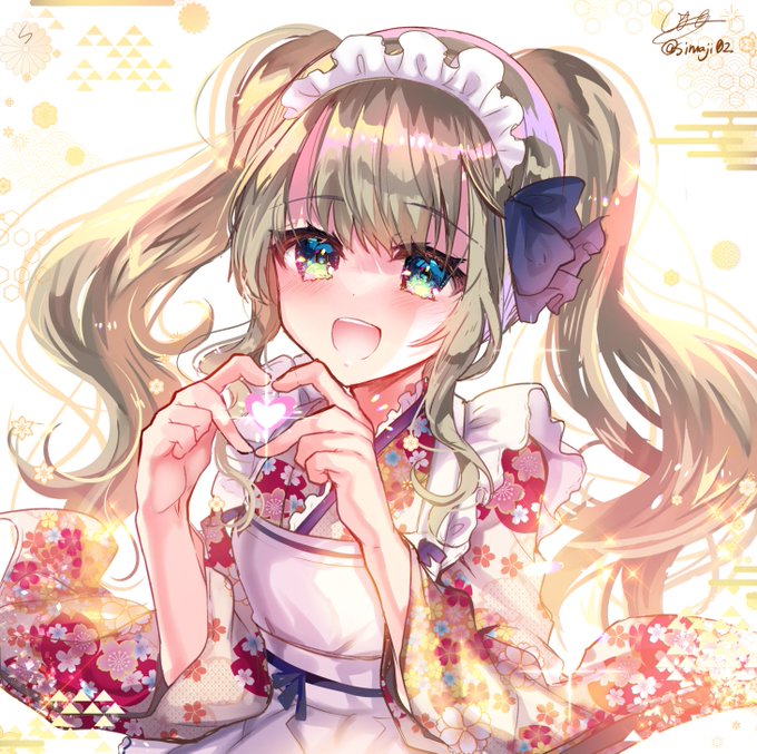 新春和メイドちゃん。 