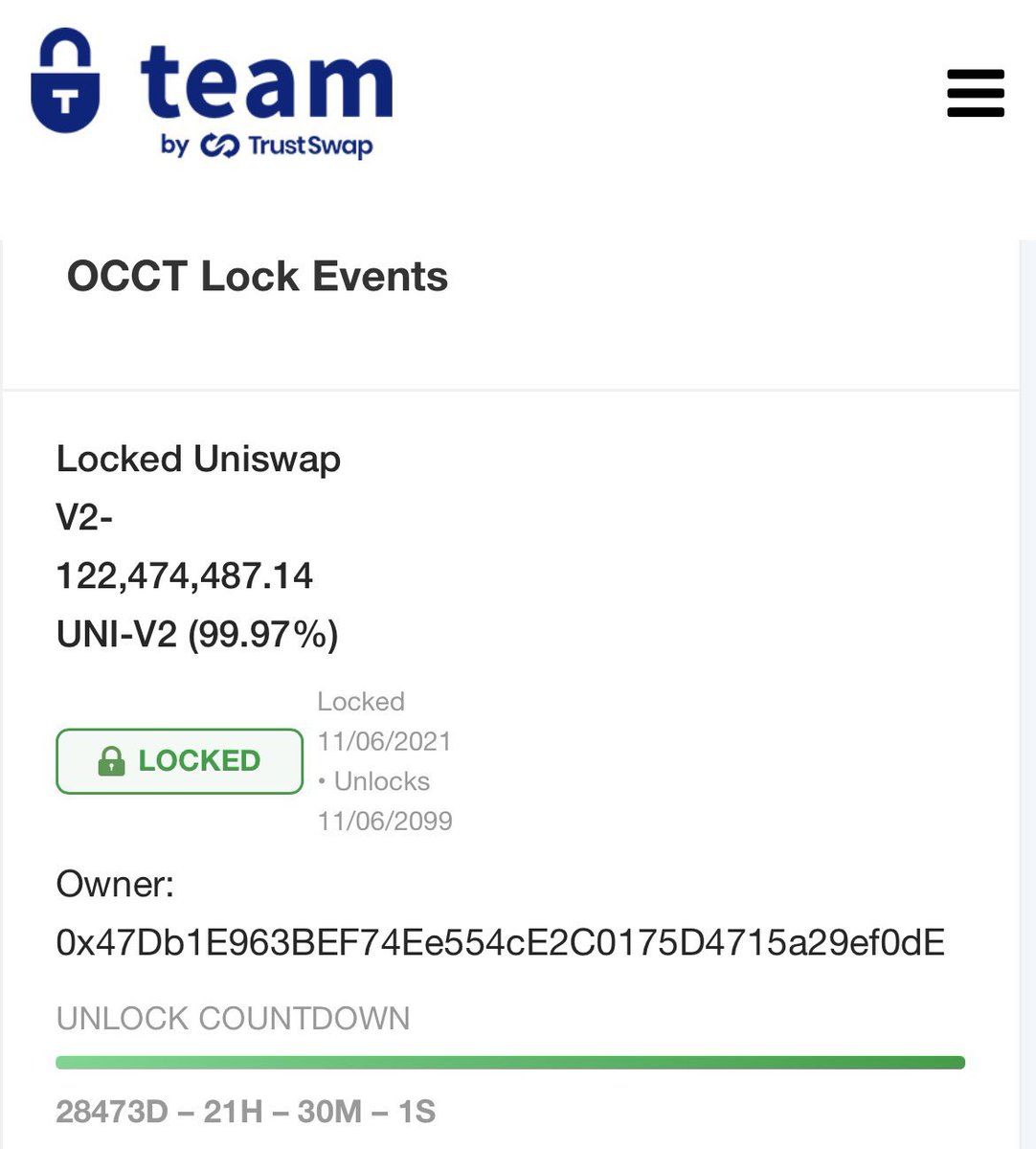 rutoshiokuma's tweet photo. The universe is like a safe to which there is a combination. But the combination is locked up in the safe. 🔒 🔒 🔒 OCCT Uniswap V2 Liquidity is now locked up until 2099 @Saitamaguru1 ✅ #OCCT #cryptocowboytoken @token_cowboy $OCCT https://t.co/9d2D44H5Dx… https://t.co/Rbw6YHeYxF
