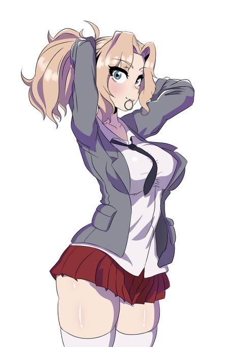 #garupan 
 #イラスト好きな人とつながりたい 
「ハイ、ハニー♪このあと暇〜? うちとこれからデートしよっか♡」 