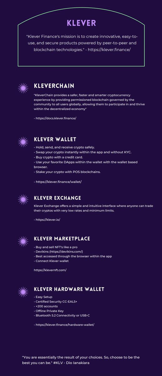 jpvegas21's tweet image. Check it out #Kleverfam! My 1st attempt at a brief infographic for #Klever. Basic info but it will do. Might make some more useful, helpful, informative ones if I can. :) Stay awesome and of course, stay Klever!