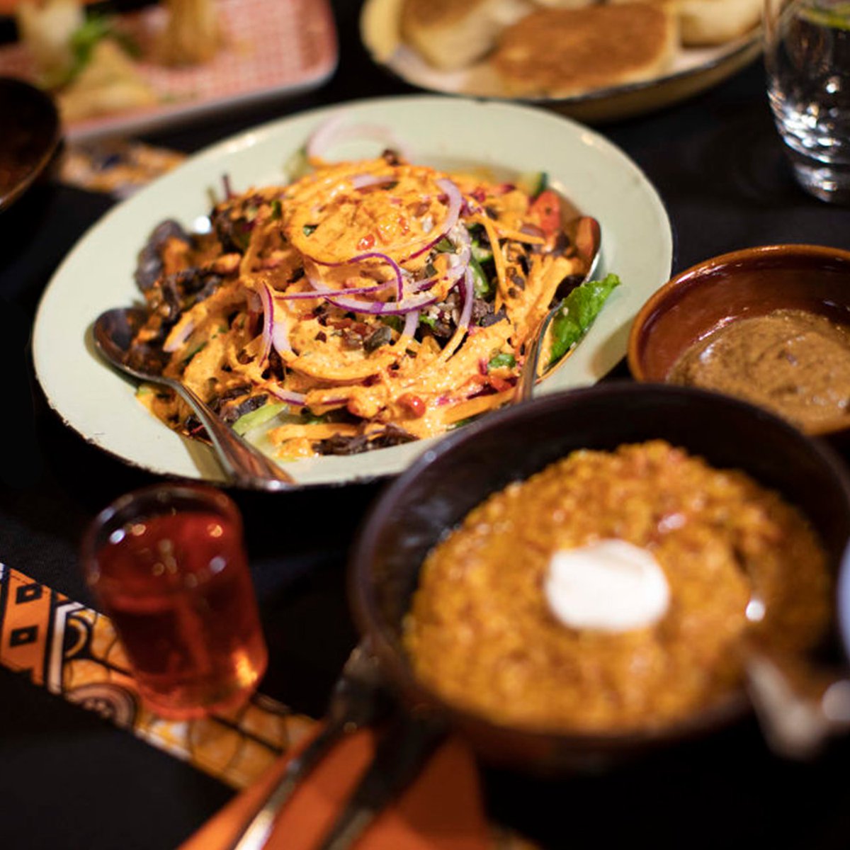 citypass_SA's tweet photo. Explore new cuisines in 2022 with a unique dining experience at the @GOLDRestaurant. ✨🍛

🔞 Alcohol Not for Sale to Persons Under the Age of 18. Enjoy Responsibly.

#CityPass #CapeTown #LoveCapeTown #DjembeDrumming #Bubbly https://t.co/yeoVUOj9TF