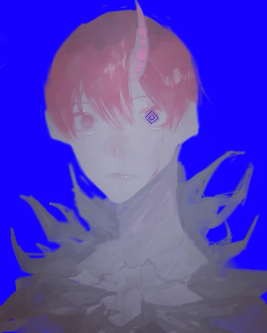 描く度に顔が変わる自創作の主人公カナタくん #冬の創作クラスタフォロー祭り  #新年早々の創作クラスタフォロー祭り 