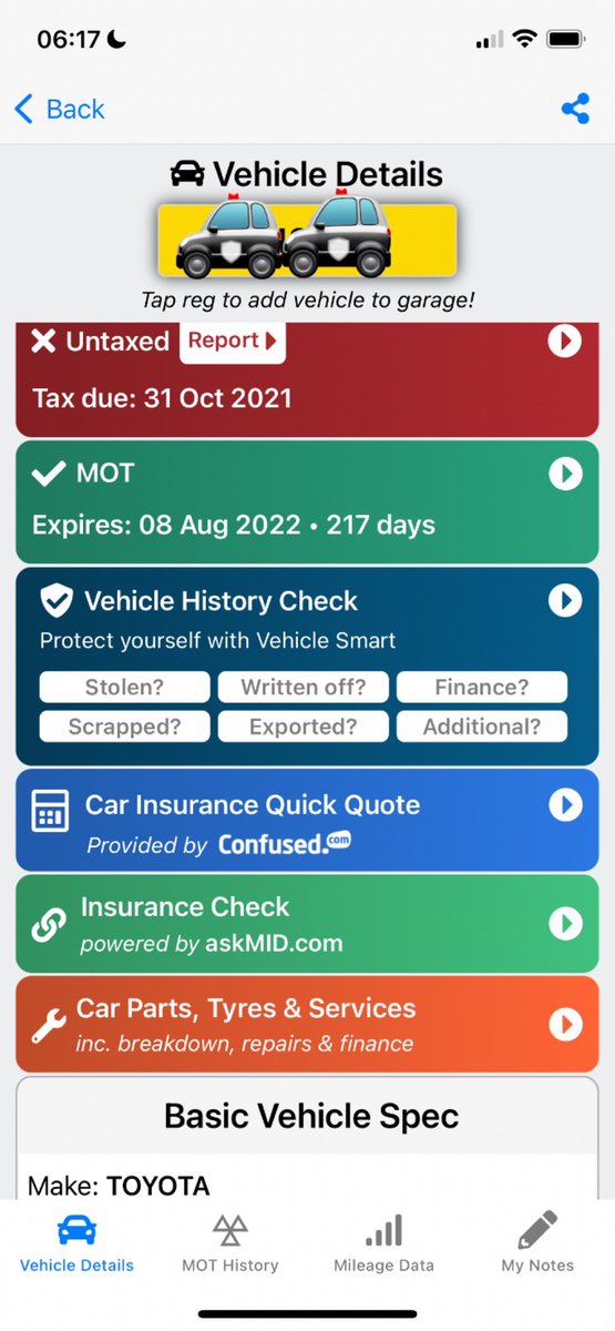staffsresponse's tweet photo. NC41/NC34 from #shift3north on a spot of overtime have stopped this vehicle in Cheadle. Checks reveal the car was untaxed and the driver had an appointment with our colleagues at @NWPolice one in our hotel for your collection and the car seized for @DVLAgovuk 25644/28313 https://t.co/4wxg6X0ceP