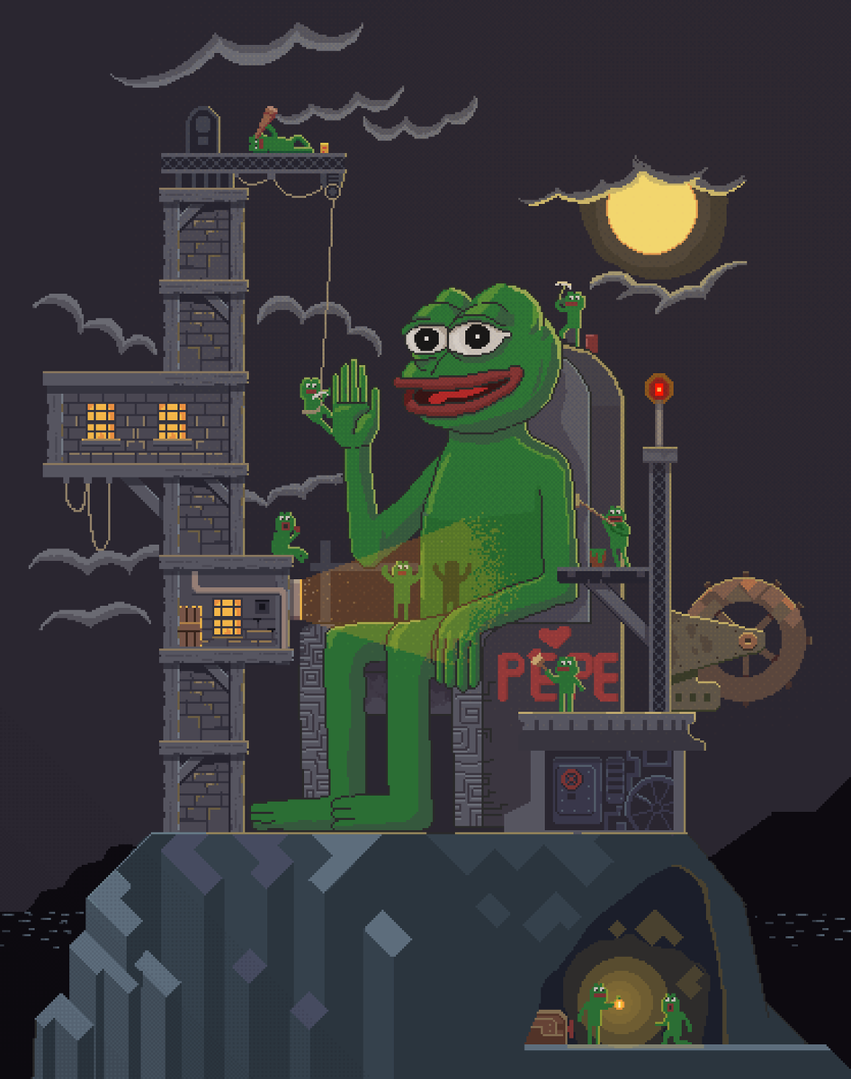 My first NFT on Foundation
🐸Making of the statue of Pepe🐸
I love Pepe and Pixel art❤️

<a href="/jaggedsoft/">jagged</a> <a href="/Giga_Chad_Pepe/">GigaChadPepe</a> 

foundation.app/@RedcodeNFT/~/…

#pepe #pepethefrog #PEPEnft #pepeart #pepefrog #FrogFam #JAGGED