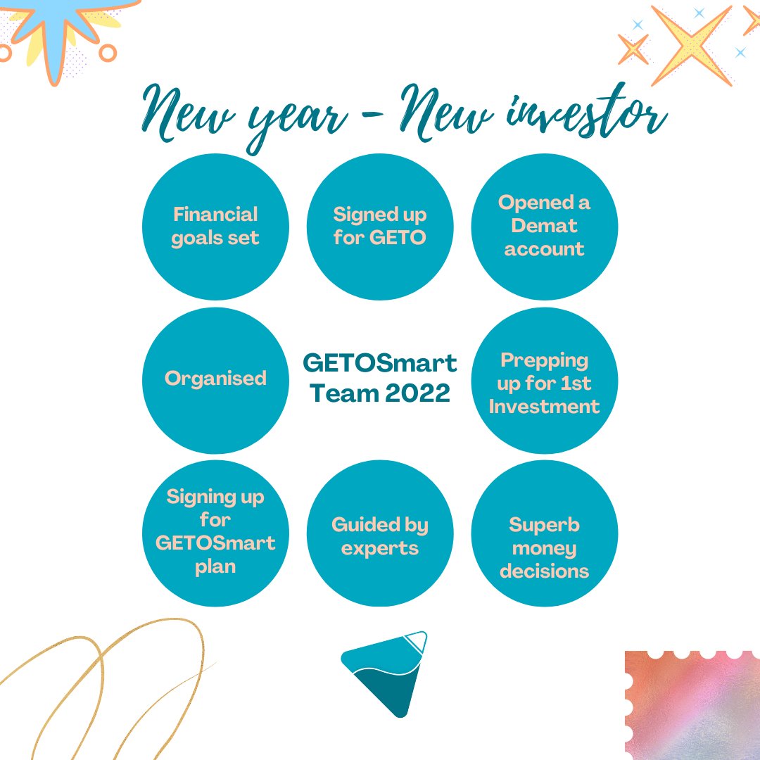 AppGeto's tweet photo. #Newyear calls for the #newinvestor in you. Be a #smartinvestor with #wellinformed decisions guided by #experts with #GETOSmart plans with us.

#happynewyear #newinvestor #experts #mutualfunds #insurance #investments #stockmarket https://t.co/ktw7if9jlU
