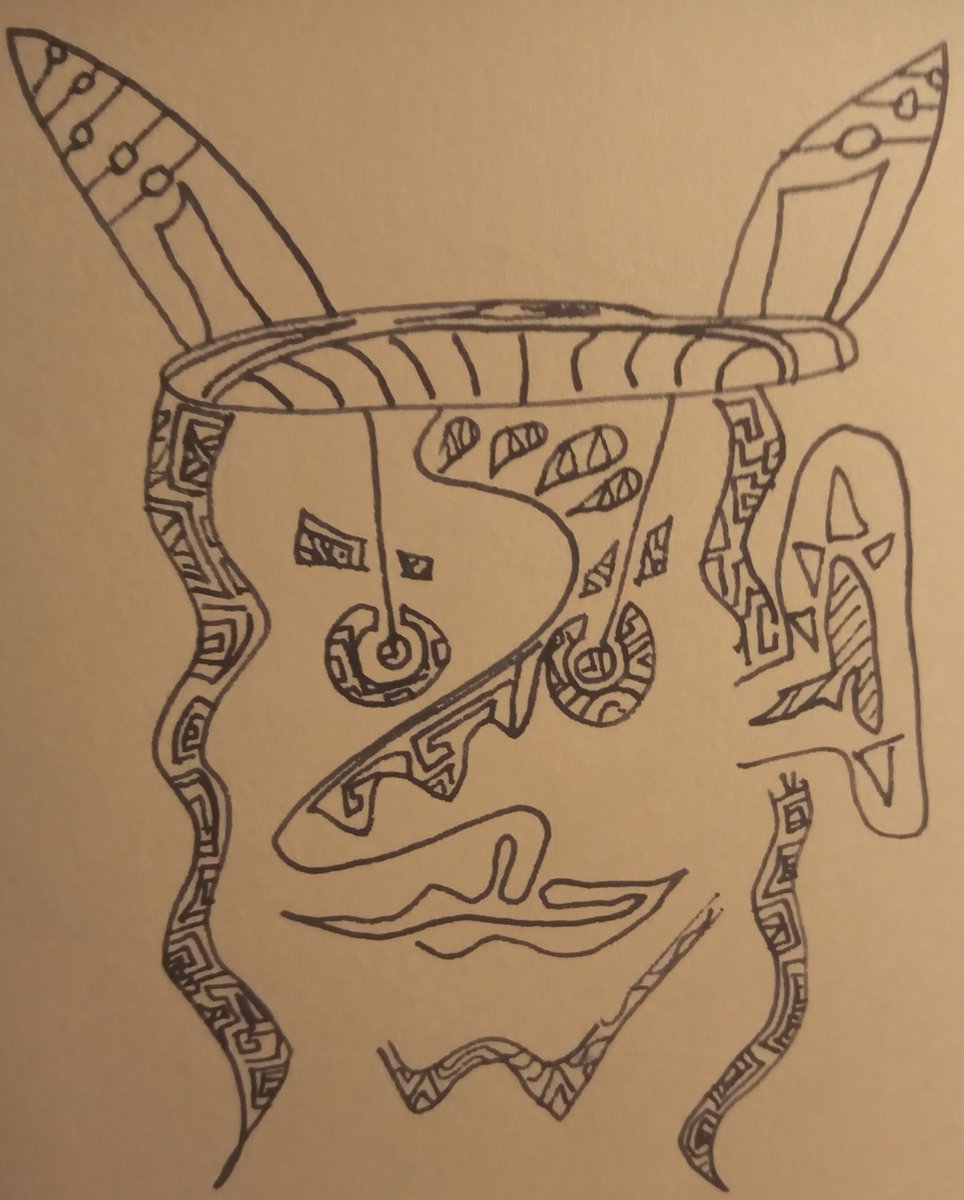 ZadenZane's tweet photo. ๐จๆฐๆ็ใขใผใใงใใ๐๏ธ
Sketch by me. Blue-black ink on cartridge paper. I have been told such works look "Incan" and "ethnic"
But what do you think?
#sketch #blueblackink #cartridgepaper #Incan #ethnic #mayanart #ethnicart #art #artistsontwitter #sketches #drawing #illustration https://t.co/vc4jlAt796