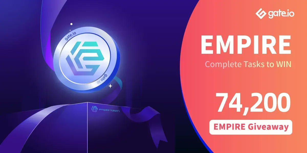 Gate's tweet photo. 😍Get Your Hands On Our #Gateio #Giveaway😍

😎Share A 74,200 $EMPIRE Prize Pool😎

👇Tasks👇
👉Follow @gate_io &amp; @RealEmpireToken
👉Retweet &amp; @ A Friend
👉40 Lucky Participants Will Win 1,855 #EMPIRE Each

📃Details: https://t.co/0v6ecx5nTy

#crypto https://t.co/pbEMqC0Us0