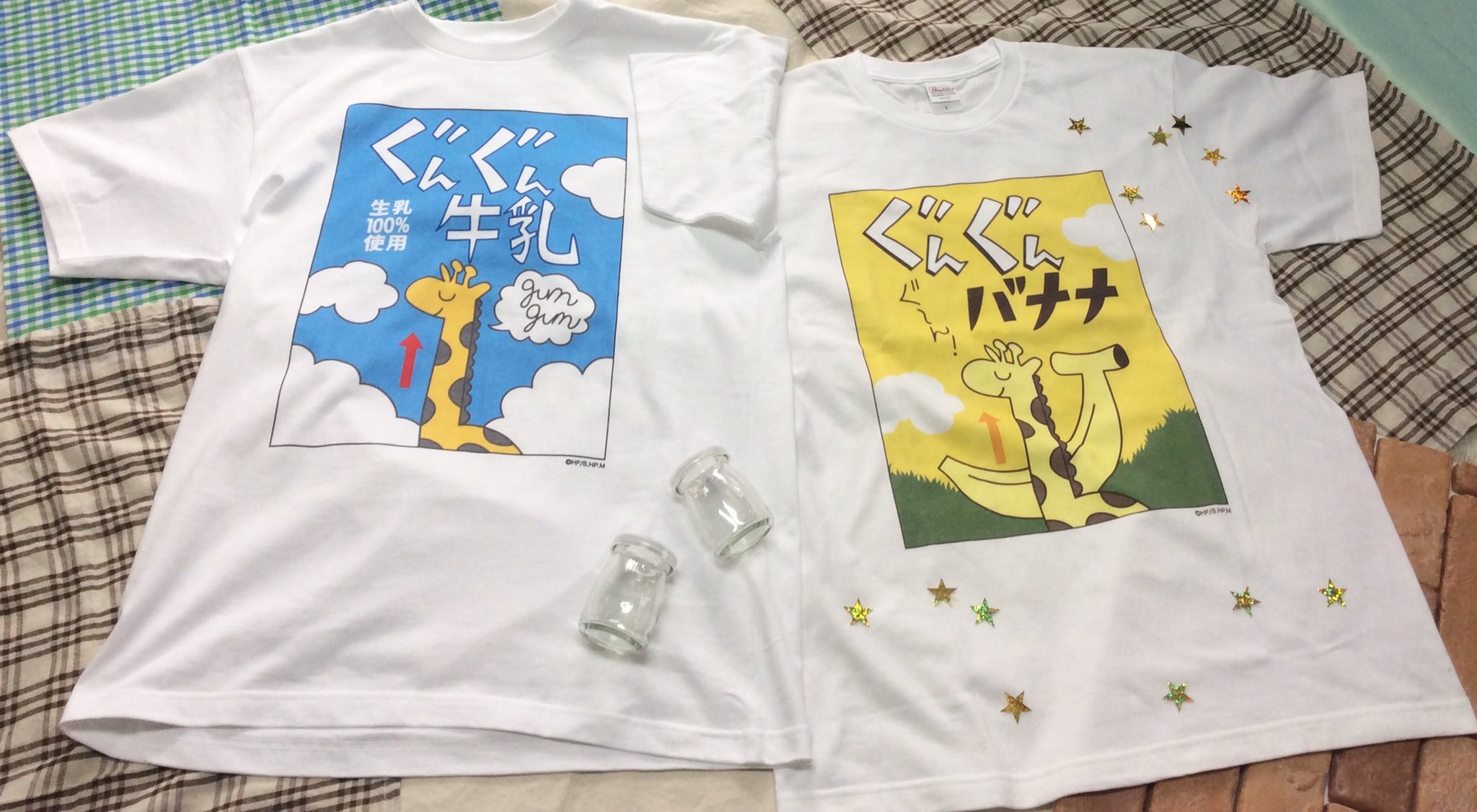 衣類　ぐんぐん牛乳 Tシャツ ホワイト Lサイズ 「ハイキュー!!ストア」 ハイキュー Tシャツ レディース ぐんぐん牛乳 Tシャツ ホワイト