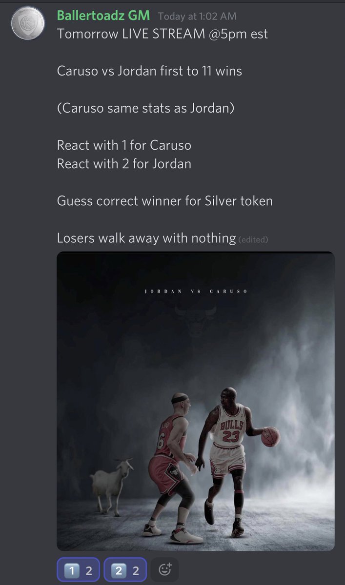 BallerToadz's tweet photo. Head over to Discord and vote!!!!!!

https://t.co/CwwYEUXdMf

#basketball #nba #2k #nft #ballerz #toadz https://t.co/Mc9Xz6R01I