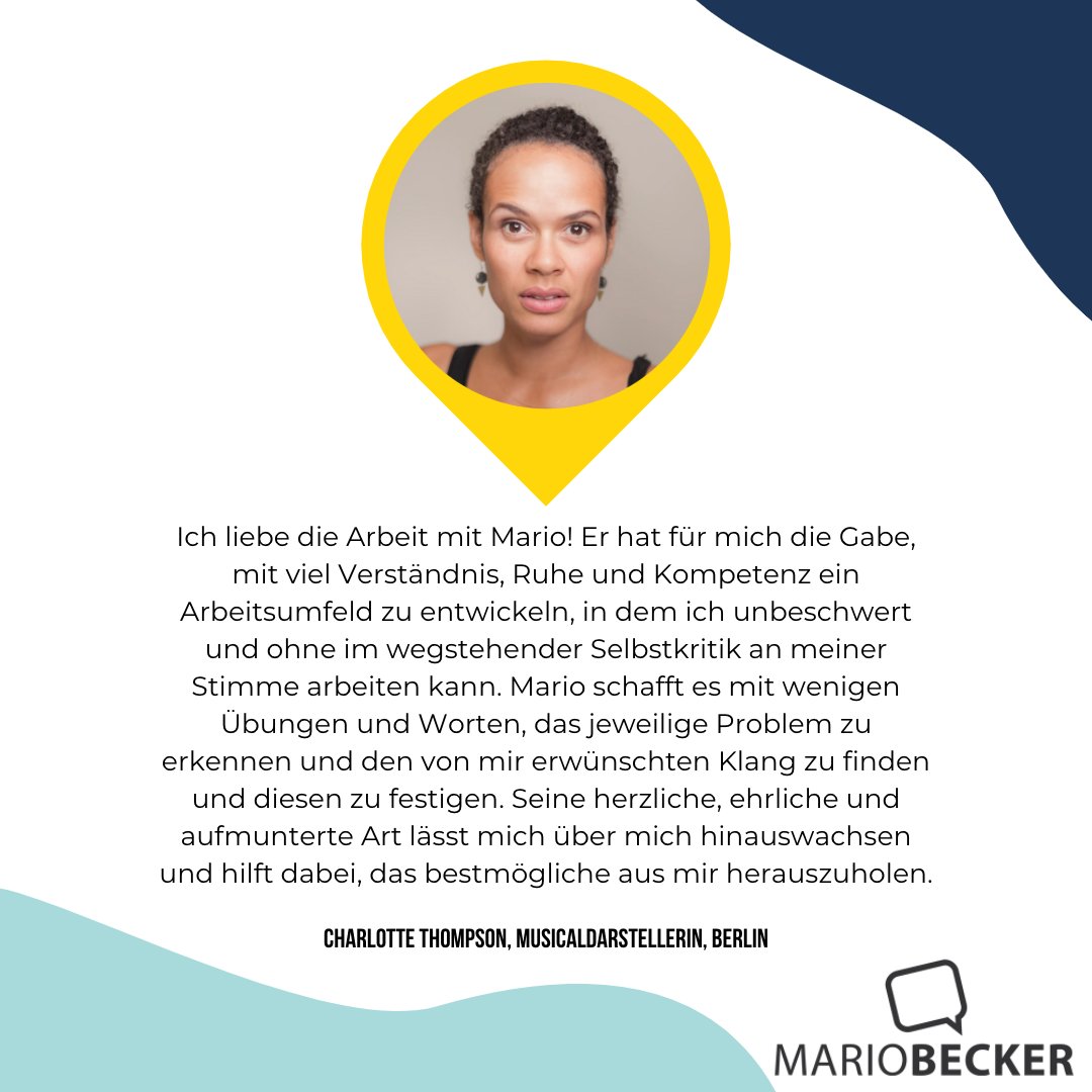 StimmeAkademie's tweet photo. Ein kleines Testimonial der wundervollen Charlotte Thompson (Musicaldarstellerin, Berlin).

#werbung #stimmtraining #stimme #gesang #gesangscoach #voiceprofessional #femaleleadership #mariobecker #charlottethompson https://t.co/3qxinvXoSV