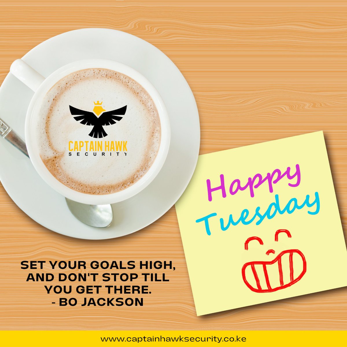 CaptainHawkSec1's tweet photo. Hey there, Wishing you an amazing Tuesday. #CaptainHawk #SecuritySolutions https://t.co/rKKcN3EVP7