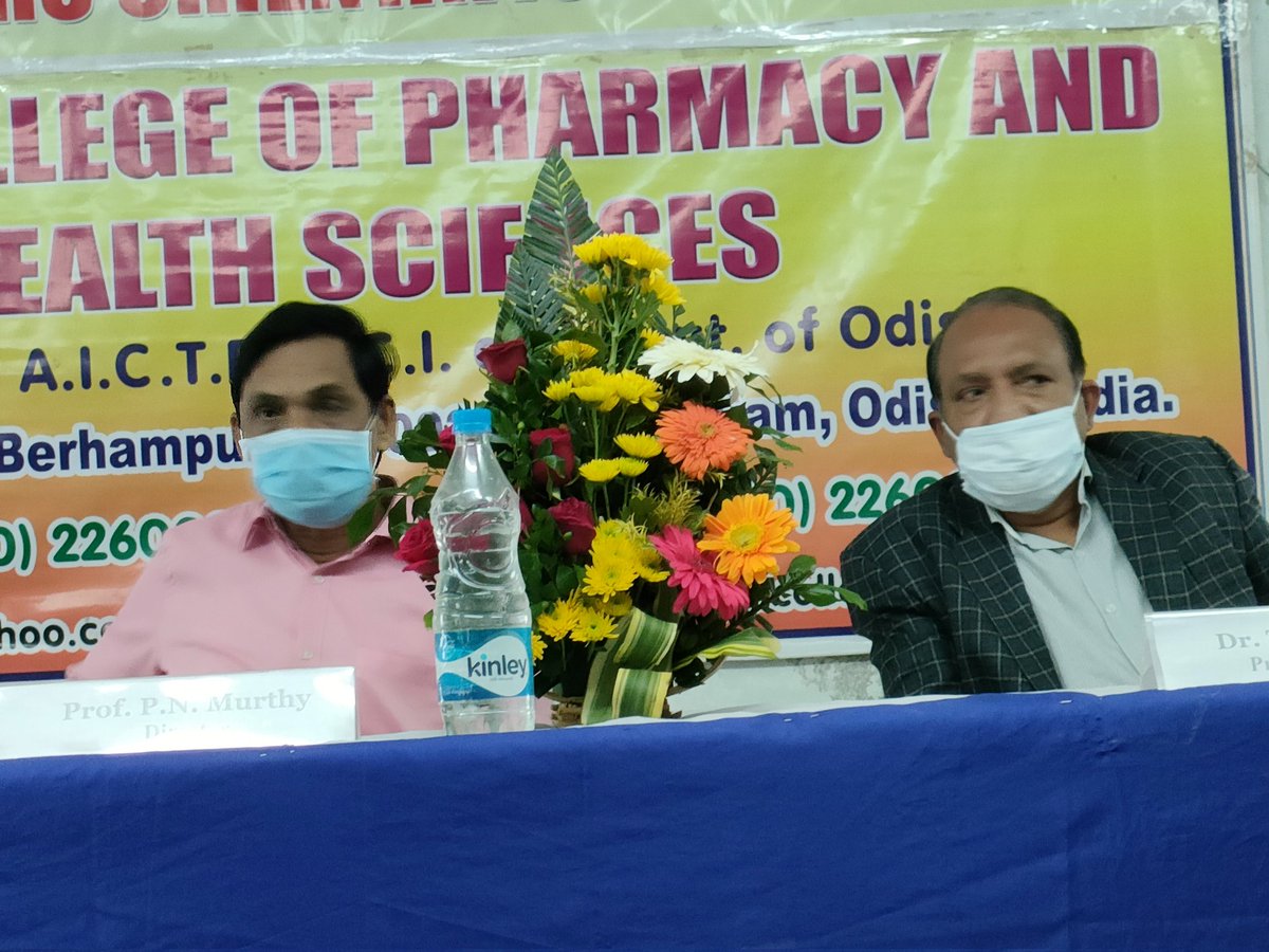 prasant_pharma's tweet photo. @royalberhampur Respected Director Sir, Prof.P.N.Murthy and Respected Chairman GB Dr. T.Prakash Rao on Dias during Freshers' Orientation Programme 2022 at RCPHS, Berhampur, Odisha https://t.co/tCB9YeXxVo