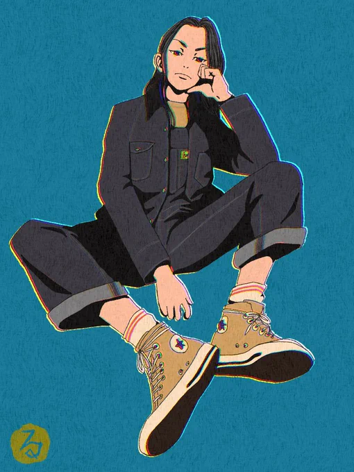 新年初お絵描きは場地さんでした🎨

#東卍FA 