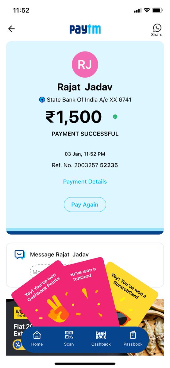 ashagautam907's tweet photo. The person started asking for money and said that he has hacked more than 5000 accounts and threatened me to delete the Instagram Page, and made me transfer 1500INR and said that he would need more money, Below are screenshots of payment transferred &amp; the bank details he gave...2 https://t.co/YwhpcH1DwW