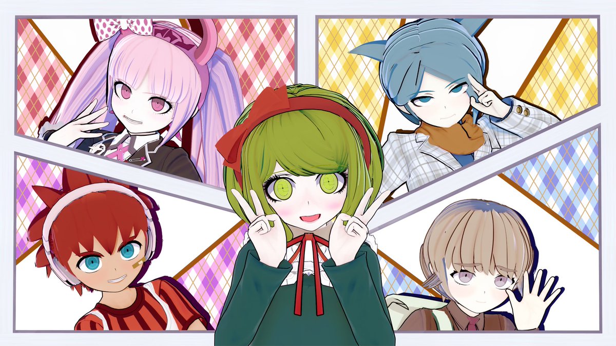 estima45pee3's tweet photo. 動画つくりました。
恋して♡ポプテピピックを希望の戦士達に踊ってもらった【コイカツ！】
https://t.co/j95lWMNyvP

#コイカツ!　  #ダンガンロンパ　#絶対絶望少女 https://t.co/sd9esKqIWz