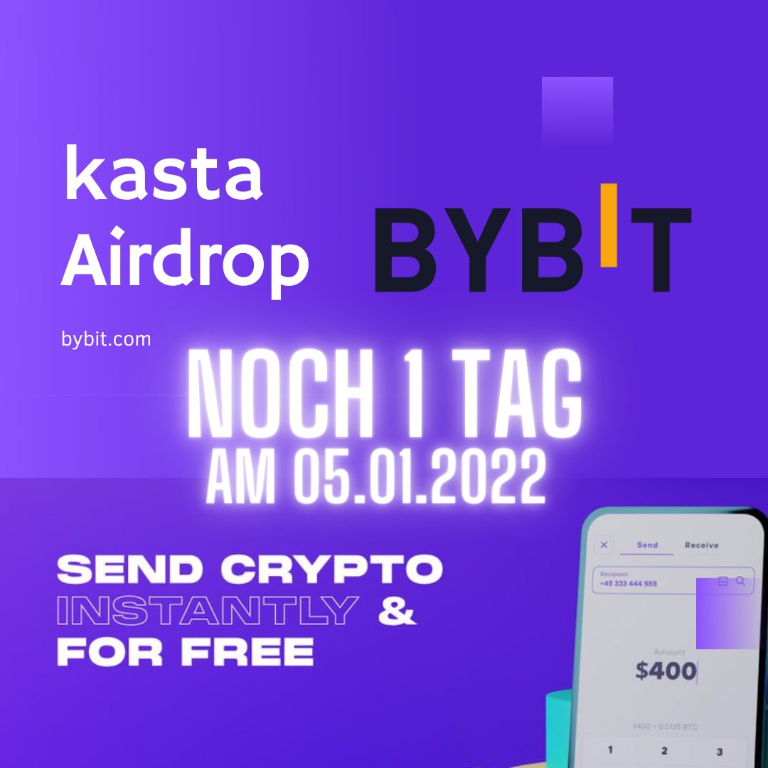 Morgen ist es soweit #Kasta #airdrop .
Der #launch wird auf #ByBit sein. #Launchpad #cryptocurrecy #gems #100xgem