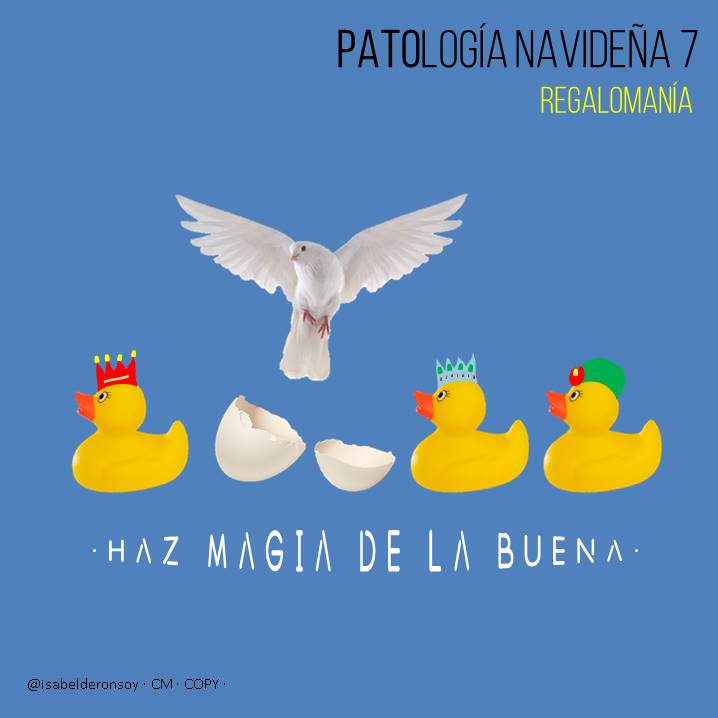IsabeldeRon's tweet photo. 🤦 Patologías de la Navidad 7
Regalomanía
¡Haz magia de la buena! 
🐤🥚🐤🐤 ¡Patidifúsate! https://t.co/tXFSADPcNg