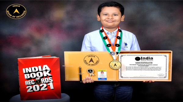 indiabookrecord's tweet photo. Nivaan Agarwal of #Pune, #Maharashtra set the #record for #adding the #maximum number of #triangularnumbers in 30 seconds. He added the #numbers from 1 to 30 in just 30 seconds at the age of 5 years, 5 months and 5 days.
Read at: https://t.co/1ltrGZZ0II https://t.co/qHa5kfOk5k