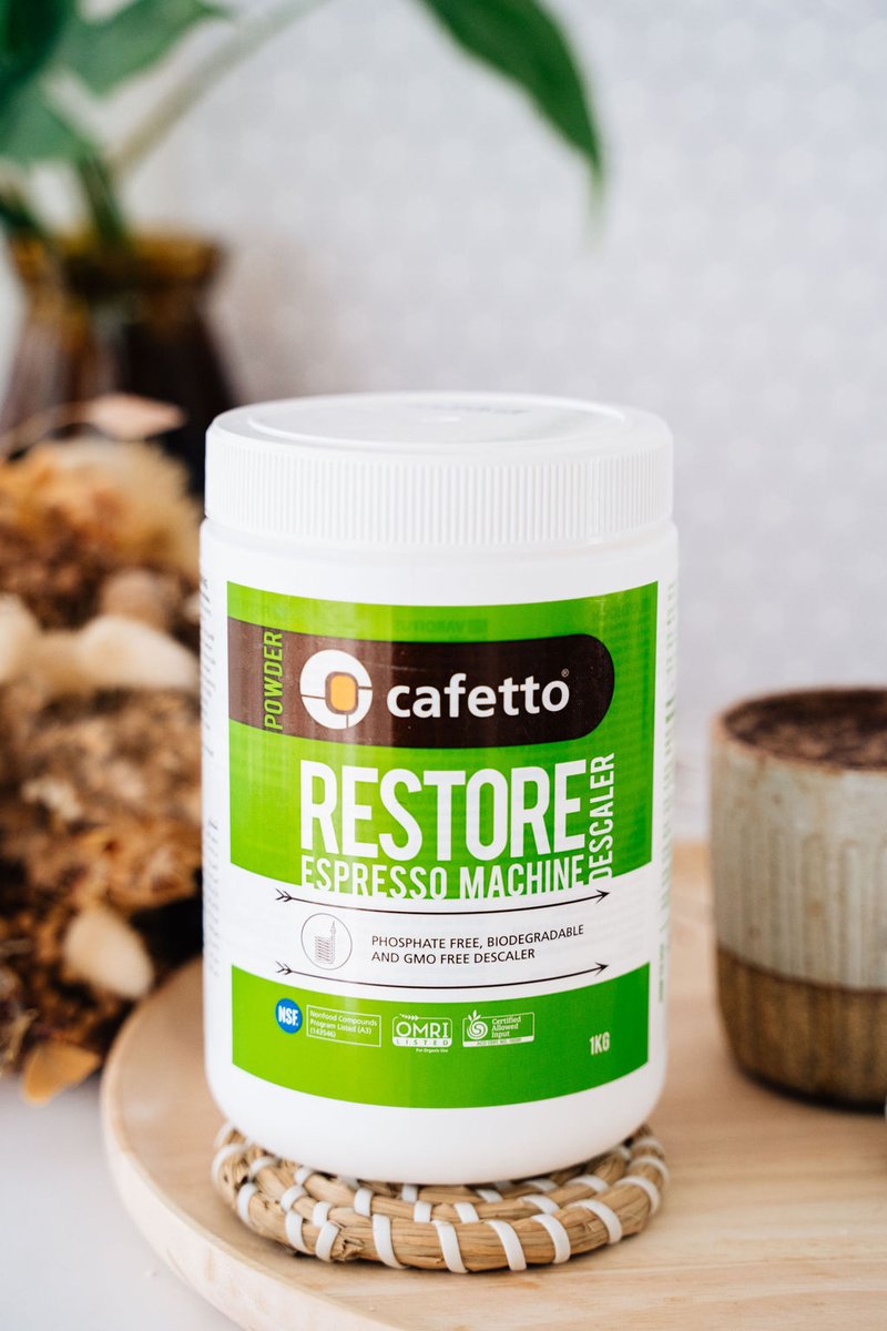 Cafetto’s Restore is a highly advanced descaler. With its synergistic blend of organic acids, it will provide you with outstanding scale removal. Restore is free from phosphates and genetically modified organisms. #CafettoGlobal