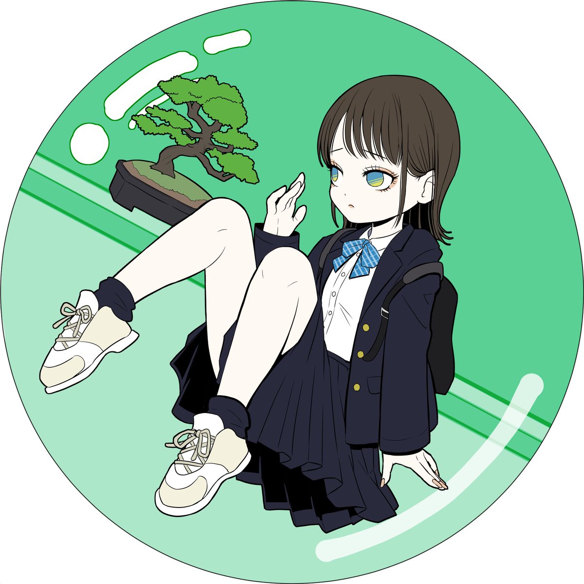 Yield_Radiant's tweet photo. ストーリーを想像しよう！
Let's imagine the Story！
#カプセルガール💊👧
#盆栽
#Bonsai 
#highschoolgirl https://t.co/m4HlFHn5DA