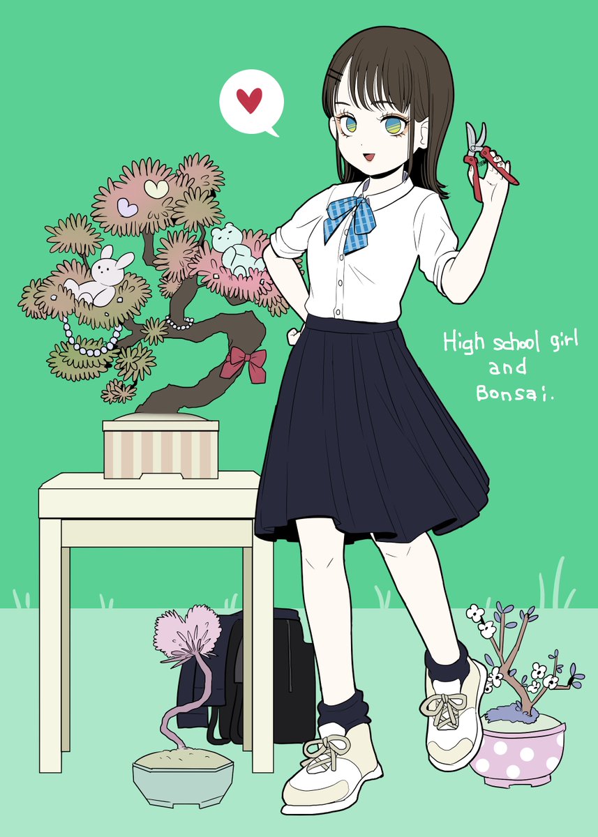 Yield_Radiant's tweet photo. ストーリーを想像しよう！
Let's imagine the Story！
#カプセルガール💊👧
#盆栽
#Bonsai 
#highschoolgirl https://t.co/m4HlFHn5DA