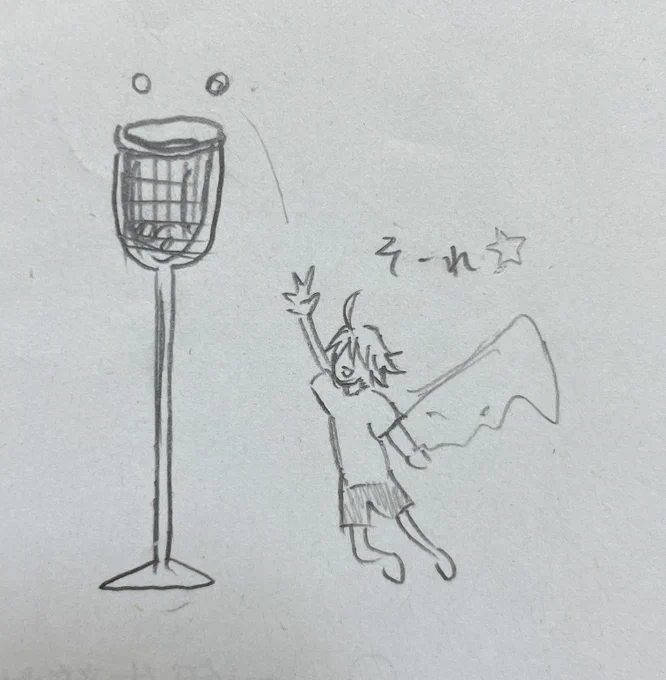 中学時代に運動会のプリントの裏に描いた箱学(ゆるい) 