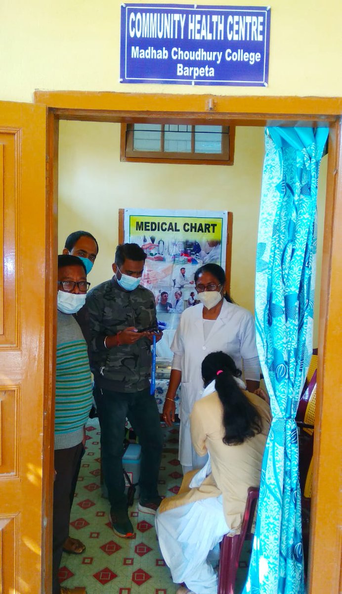 mccbarpeta's tweet photo. #Vaccination drive for 15 to 18 years organised by Community Health Centre, @mccbarpeta  in collaboration with Urban Health Centre Barpeta on 03/01/2022 at college premises, attended by Deputy Commissioner, Barpeta. @ranojpeguassam @keshab_mahanta @himantabiswa https://t.co/EcvSmG3VYH