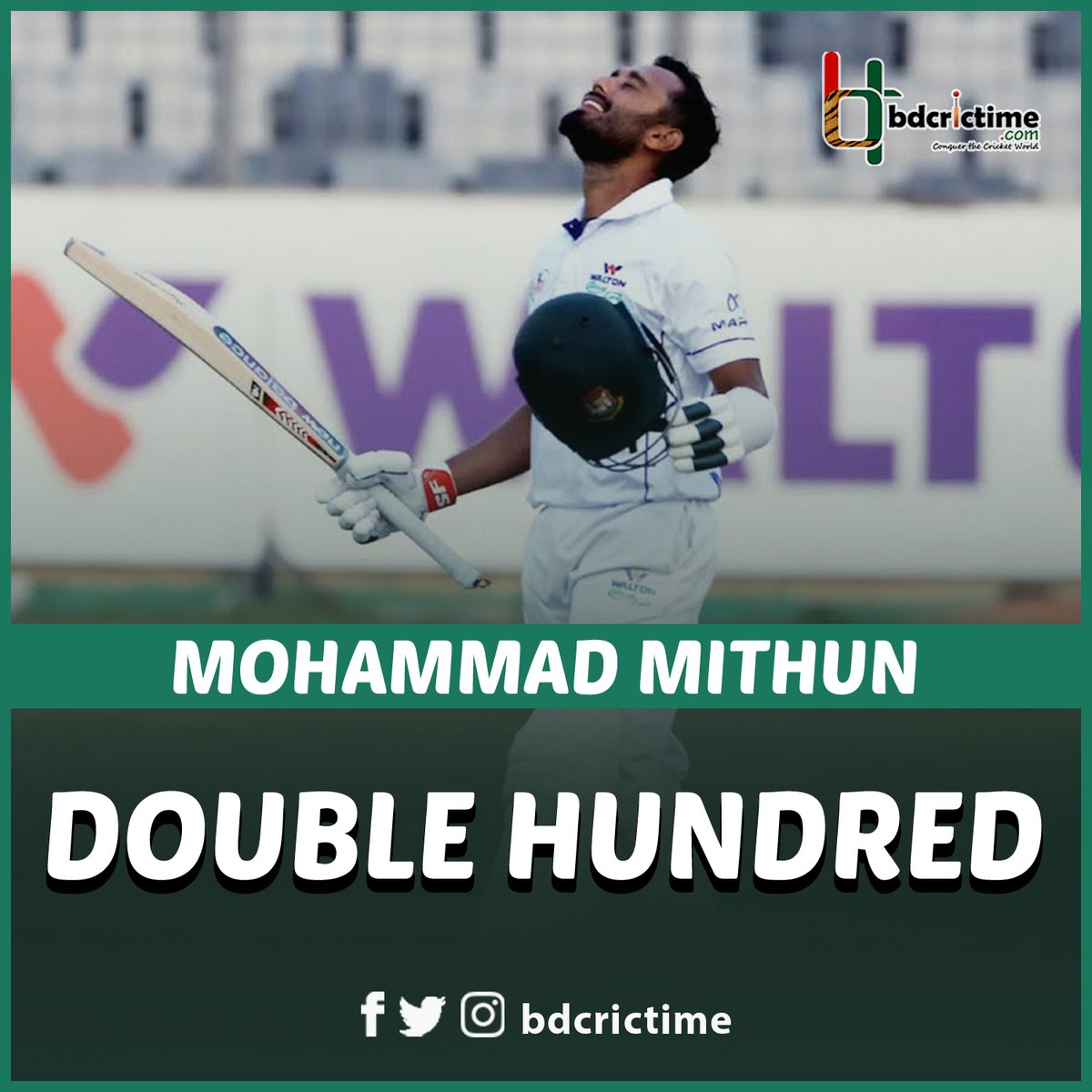BDCricTime's tweet photo. Maiden 200 for Mohammad Mithun
Live scores- https://t.co/mCz42Wctkg
#BCLFinal https://t.co/wdXs3FhYnx