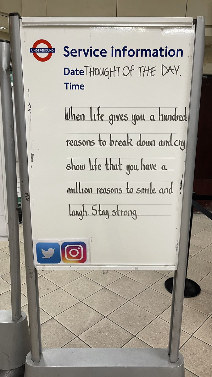 MordenStation's tweet photo. Tuesday 4th January 2022 Thought Of The Day From Morden Station https://t.co/4L8RURKchu