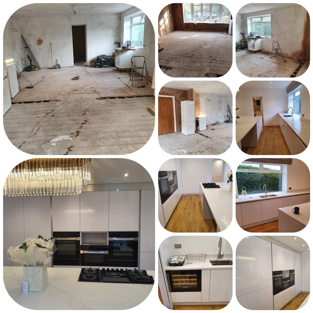 SolutuonsLtd's tweet photo. Recent kitchen utility &amp; dinning room renovation. Solid granite worktops, quicker tap, miele appliances, built in wine cooler &amp; Ice machine. (Just waiting delivery of final warming drawer) https://t.co/oQTQS1vyfh