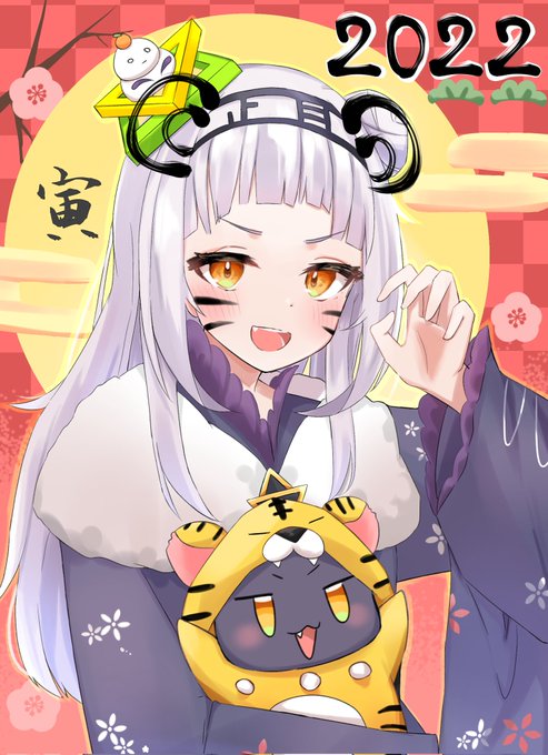 「kagami mochi yellow eyes」 illustration images(Latest)