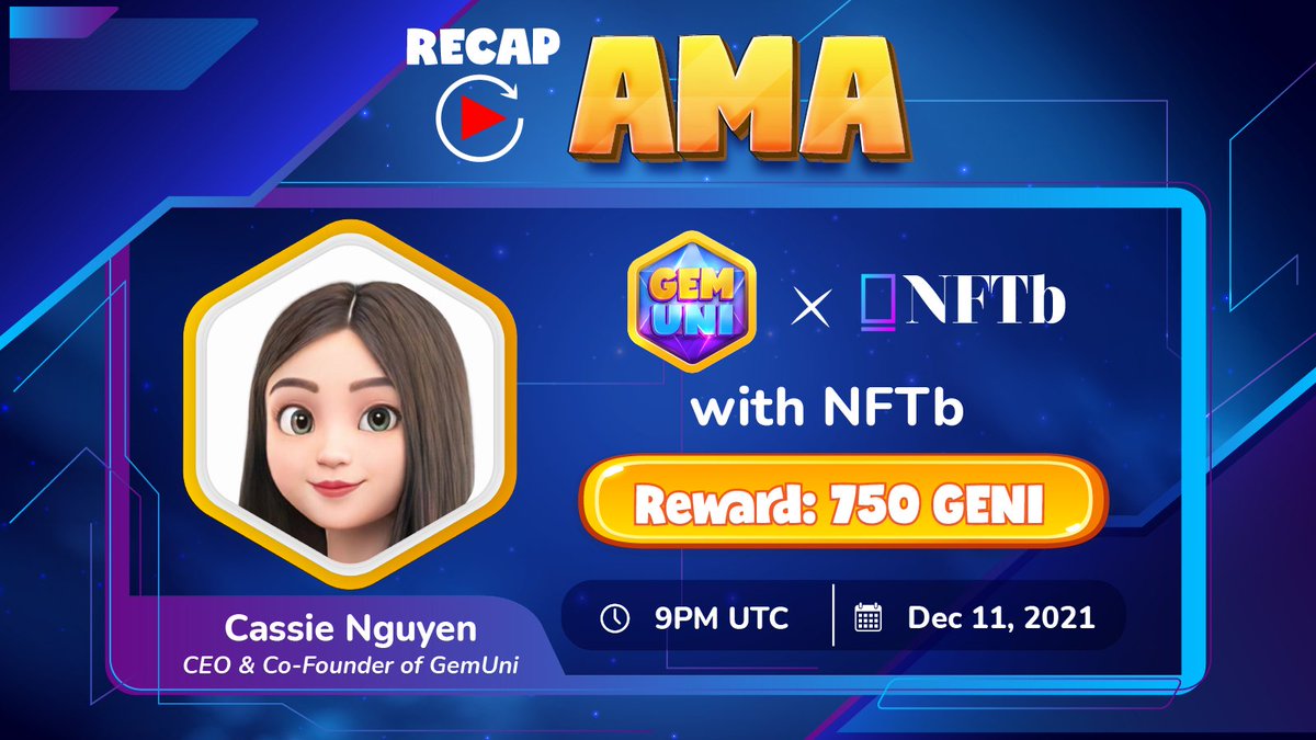gemuniofficial's tweet photo. #AMA recap: #GemUni x @nftbmarket: Dec 11th at 9 AM (UTC)

We had a great chance to showcase and share about our project, the potential of #GENIPass for investors as well as upcoming events for the entire blockchain and cryptocurrency community
 
👉https://t.co/197m4YZAGF https://t.co/5AbKN3OWsL
