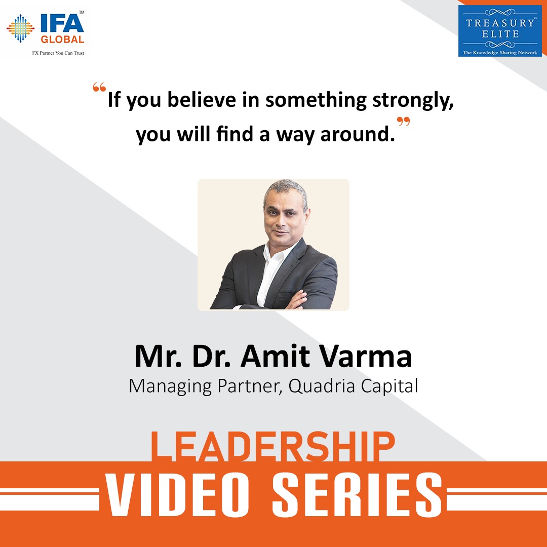 treasury_elite's tweet photo. "The desire &amp; needs has to change, as you keep moving up in your life, and finally it comes down to a stage where it's all about impact and what you do in your life." - Dr. Amit Varma, Managing Partner, Quadria Capital 
.
.
.
#leadership #treasuryelite #quoteoftheday https://t.co/dNPbo1dxuZ