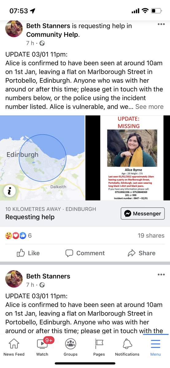 colinmcginn's tweet photo. An update from a friend of Alice Byrne who is still missing folks, please continue to share. #Edinburgh #Portobello #EastLothian https://t.co/VYWJ0Dee3i