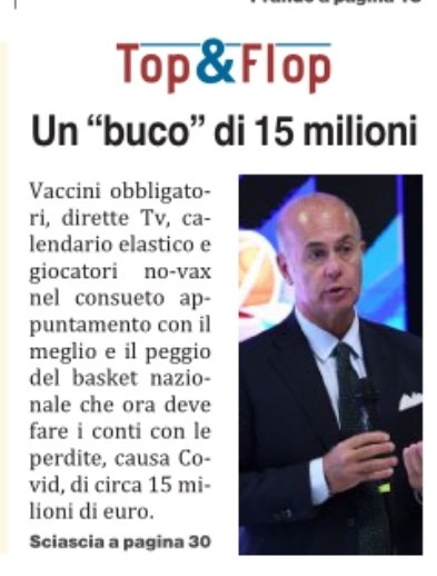 dbellasio's tweet photo. Oggi #4gennaio un'edizione notevole ma drammatica de @La_Prealpina con l'ordinanza del caso di #Morazzone, un'analisi di @guidogentili1 che come sempre prevede il prossimo tema di dibattito politico-economico e il Top and flop di Giuseppe Sciascia https://t.co/iA1FDfw2SL