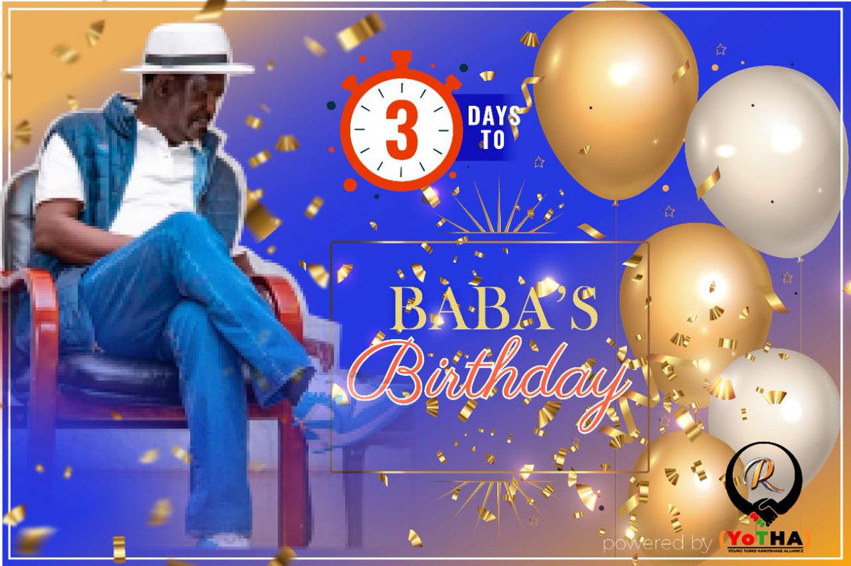 SlySlae's tweet photo. It's almost here, and I'm so excited. Threemore days until your birthday.
#yothakenya
#youngcaptains
#babathe5th
#amsafewithbaba
#odmwomenleague
#inawezekana

￼ https://t.co/Vwe8AS1IQd
