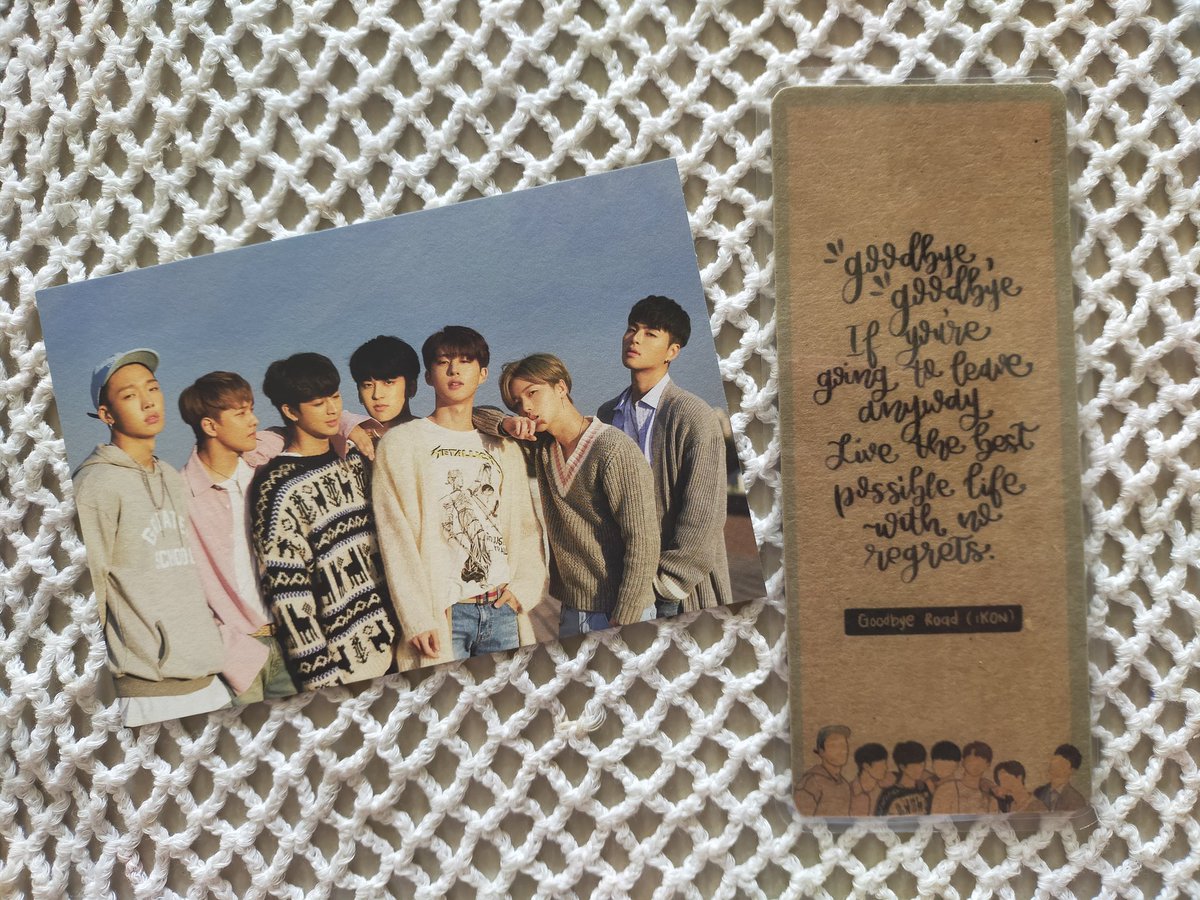 jayvee_lilac's tweet photo. iKON's Goodbye Road-inspired Bookmark 🔖
#iKON #GoodbyeRoad
Available on shapi:
https://t.co/RrmTg0CTg8 https://t.co/SpZD3ZpzNM