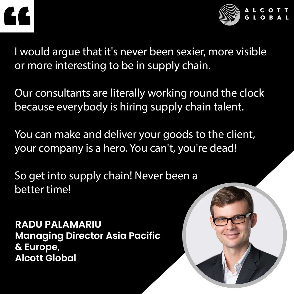 alcott_global's tweet photo. During the 6th Brand Magic Summit, held last December 8, Radu Palamariu shared in a fireside chat some of his insights and knowledge regarding supply chain talent.
Learn more about the past summit here. https://t.co/LcvsUGEe1t
#SupplyChainSummit #BrandMagicSummit https://t.co/KATB63I4P4