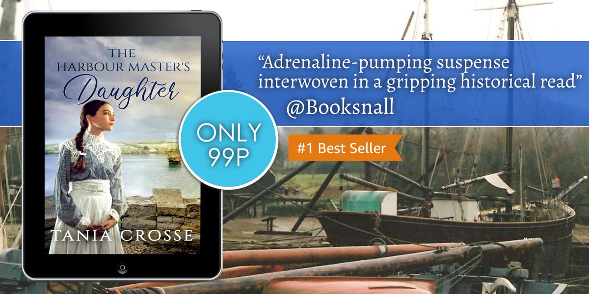 THE HARBOUR MASTER'S DAUGHTER is back at #No1 #bestseller in #Victorian #HistoricalRomance in @AmazonUK #kindlestore! amzn.to/3bW25Jh Why not download entire #series for only £7.93 or #KindleUnlimited ? #Devon #saga #suspense @RNAtweets #TuesNews