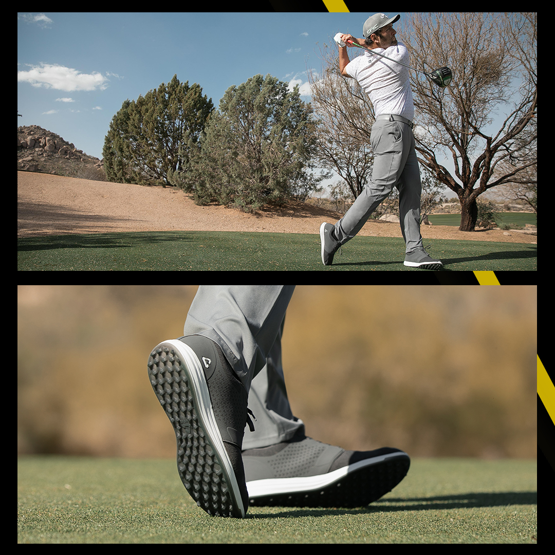 TravisMathew_EU's tweet photo. A new year deserves some new wheels... THE MONEYMAKER is the spikeless golf shoe with versatile, athletic style that delivers the tech features you really need 👌

https://t.co/YGkbE4hkGw

#travismathew | #cuater https://t.co/P0Xh9L53lT