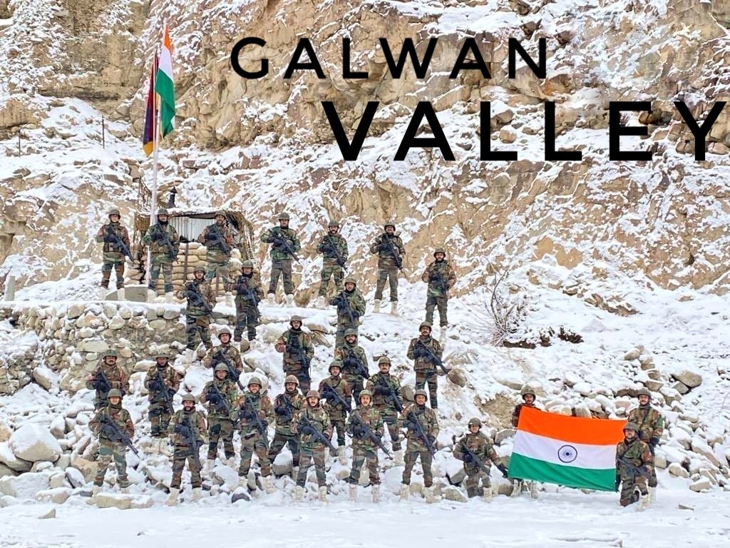 Jai_Bhavani_IND's tweet photo. Indian Army Celebrates New Year At #GalwanValley more power to our brave brothers. Bharat Mata Ki Jai..🇮🇳🇮🇳🇮🇳 https://t.co/2pPqXdbU9K