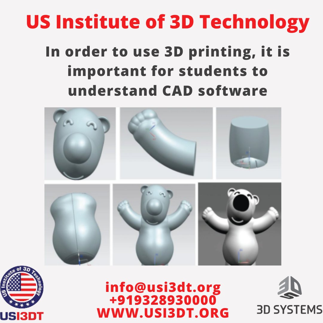 usi3dt's tweet photo. In this course, students practice various examples. Then, students design their own CAD models.

The learner then designs the product using the software.

Learn From 3D Printing from USI3DT 

DM Us

#students #design #software #3dprinting #usi3dt #cadsoftware #additive https://t.co/Mfz9w524gA