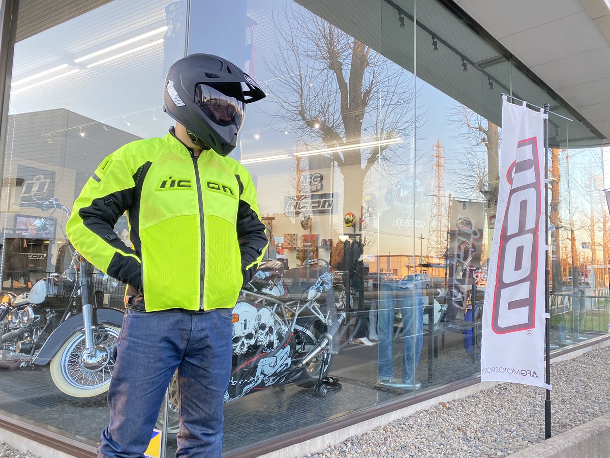 AFGMOTO's tweet photo. 本日から営業再開です。
やっぱり視認性最強はHIVIZですね。
ワンポイントきかせる良い色です!
https://t.co/DqLLNq2yWf #iconmotosports #afgmotosports #contra2 #d3o #ジャケット #バイク https://t.co/jmWxp5Xh19