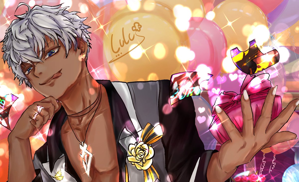 Luluislost's tweet photo. Your surprise party! Party ๐โค
#Mammon #ObeyMe!
#DevilDay
Sorry it took so long....
This human is busy playing games ;=;.
But I'm happy that I was able to finish it atleast.. https://t.co/relPY1gKc5