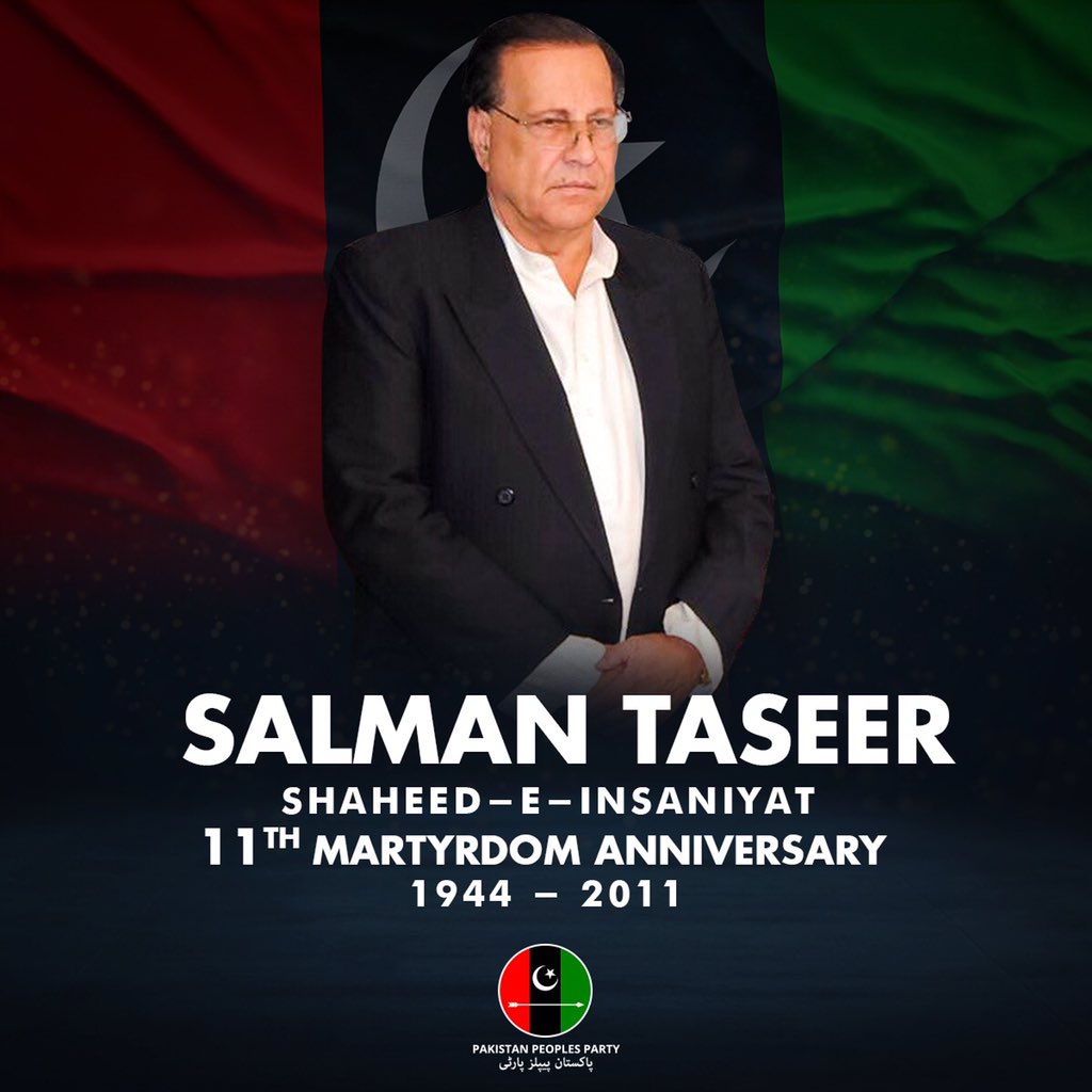 ZardariSahab007's tweet photo. You can kill a man but not an idea

Red salute #ShaheedSalmanTaseer On his martyrdom anniversary..

#IamTaseer #SalmanTaseer #Humainity https://t.co/M39BTM0H8W