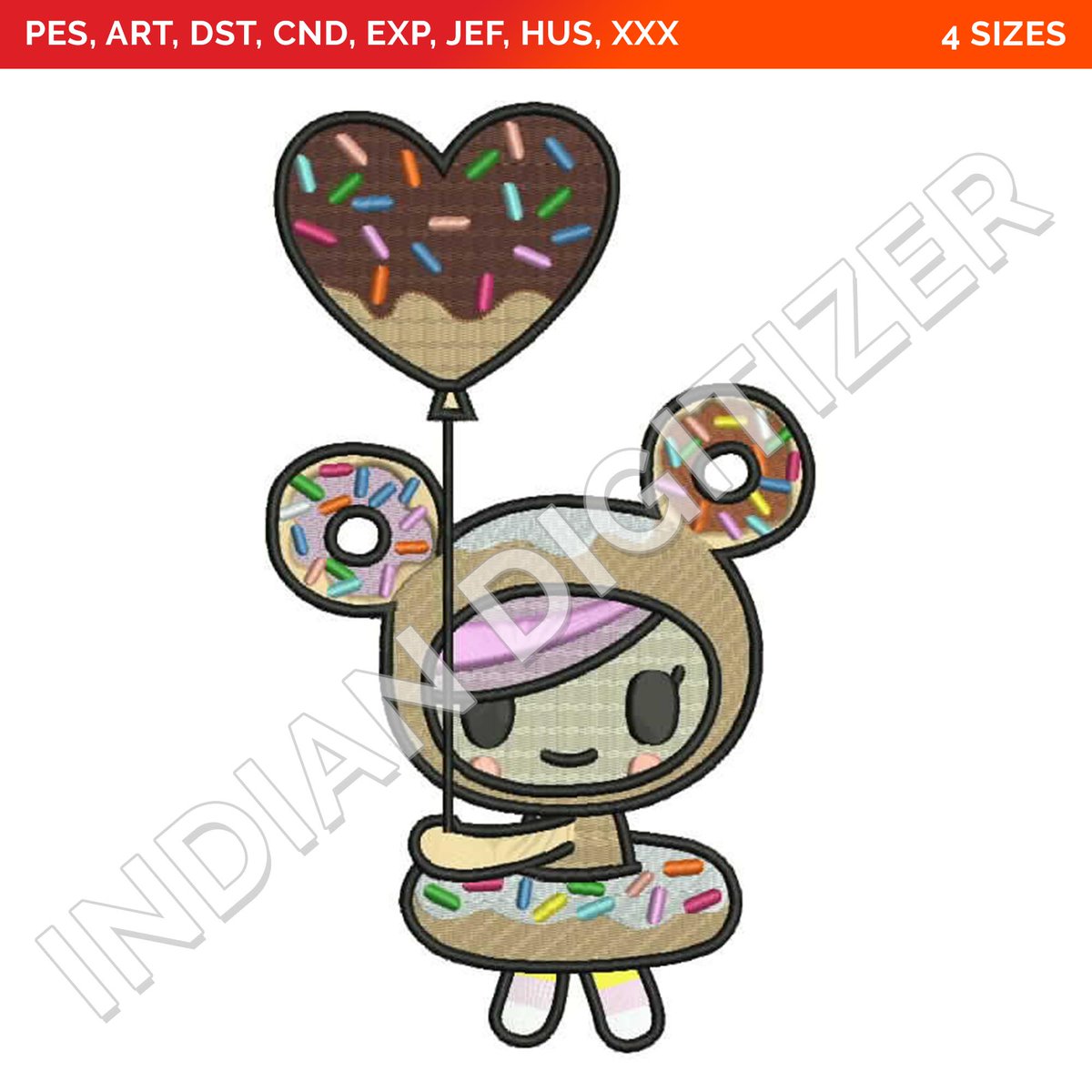 indiandigitizer's tweet photo. TokiDoki Donutella with a Glazed Heart Donut Balloon - Embroidery Design only on Indian Digitizer! - https://t.co/yuZKKFTyRC
#embroidery #art #machineembroidery #indiandigitizer https://t.co/29sK4TugSo