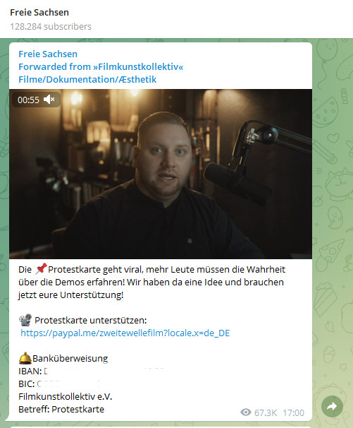 Hinter der Vernetzung der Coronamaßnahmenproteste stehen die gleichen extremen "Neuen Rechten", die bereits 2016 versucht haben, die Geflüchteten politisch zu instrumentalisieren. 

Personen aus dem Umfeld der rechtsextremen Kampagnen-Plattform "Ein Prozent" und der Identitären.