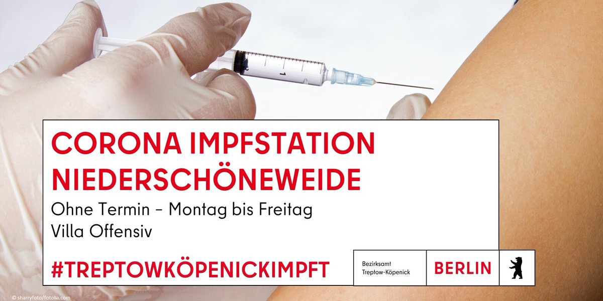 BaBerlinTK's tweet photo. Mit der im Dezember 2021 eröffneten #Impfstation in der #VillaOffensiv in der Hasselwerderstr. 38 – 40, 12439 Berlin leistet der Bezirk einen wichtigen Beitrag zur Impfinfrastruktur in #Berlin.
Weitere Informationen: https://t.co/G7O6tnxSNu https://t.co/bdsiHRU1BL