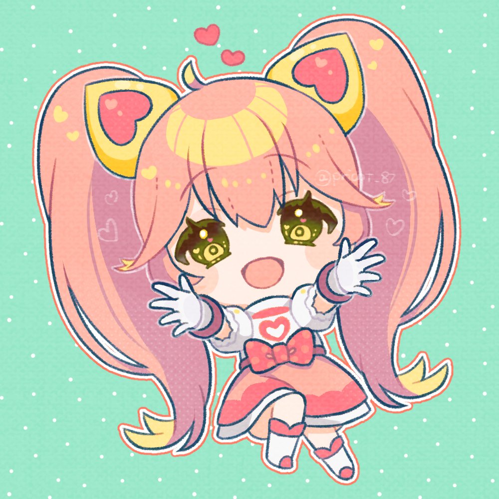 「キュン!#コンパスお絵描き 」|87*saku🌸のイラスト