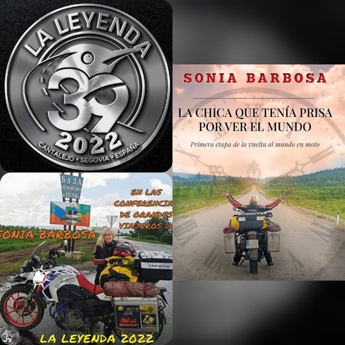 Próximo viernes 7 de enero❄️❄️☃️☃️ a las 19:00 h en #LaLeyenda2022 daré una charla sobre mi último libro 📚📚📖"La chica que tenía prisa por ver el mundo"🌏🏍️🏍️.
También podéis adquirirlo online a través del siguiente enlace:
grupomotero.com/product-page/l…
Nos vemos en nada!!!